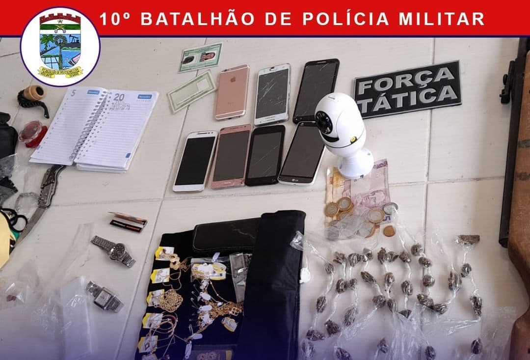 PM descobre "boca de fumo chique" no interior do RN, que tinha até câmera de segurança para visualizar viaturas