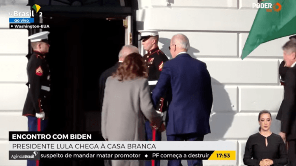VÍDEO: Janja entra na Casa Branca de mãos dadas com Biden e chama atenção da web