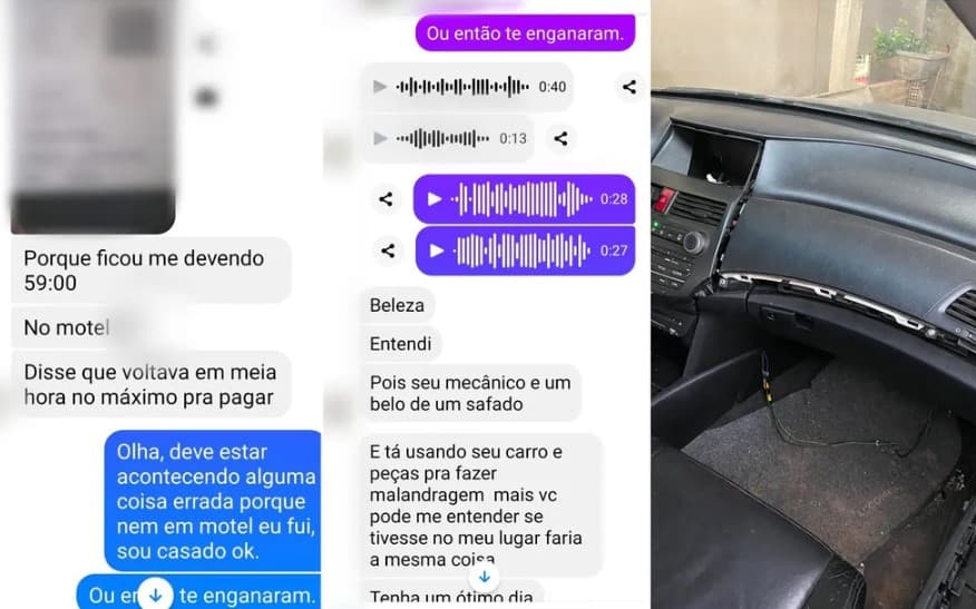 Mecânico é preso após usar carro de cliente para ir a motel, atropelar duas pessoas em acidente e fazer dívidas com peças do veículo