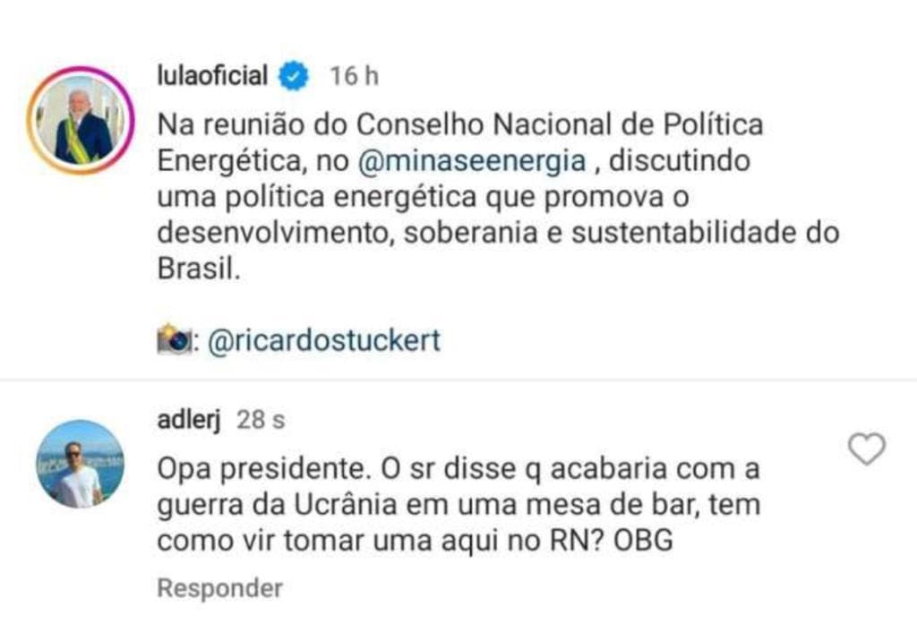 E aí, Lula, dá pra vir aqui?