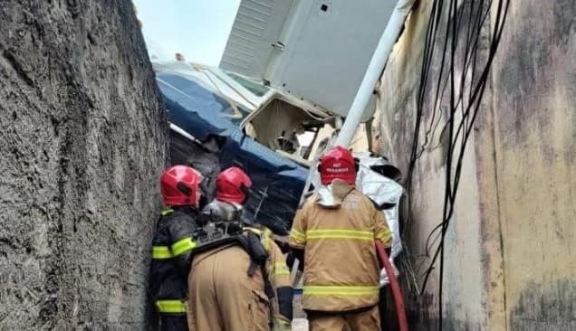VÍDEO: Dois aviões de pequeno porte caem na Grande Belo Horizonte no mesmo dia