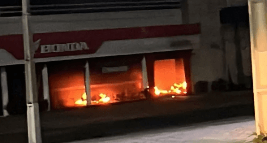 VÍDEO: Facção criminosa ataca banco, loja de motos e posto de combustíveis na madrugada em Caicó