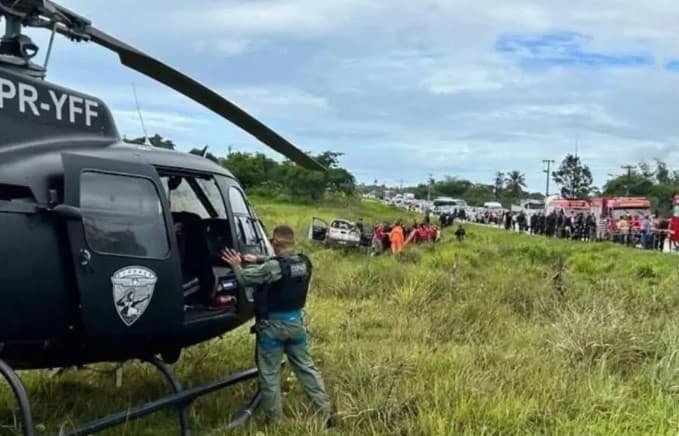 Policial que fraturou braço após capotamento de viatura na BR-406, em São Gonçalo, aguarda cirurgia no Walfredo Gurgel