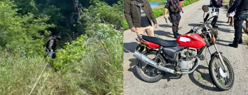 Motociclista é resgatado após passar noite caído em ribanceira às margens da RN-118 no Seridó potiguar