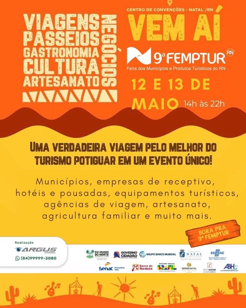 Feira dos Municípios e Produtos Turísticos do RN começa hoje