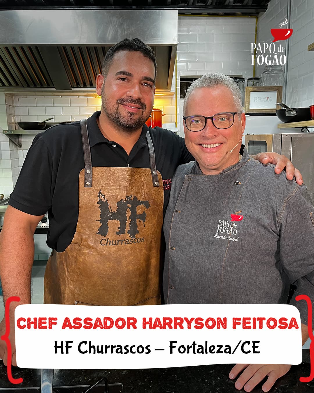 Programa Papo de Fogão recebe o Chef Assador Harryson Feitosa e o Chef Saulo, do restaurante Maktub de João Pessoa-PB
