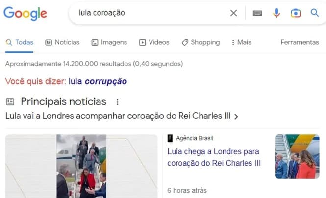 PT notifica Google por associação entre Lula e ‘corrupção' em busca por ‘coroação'