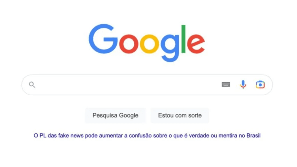 Google nega ampliar alcance de páginas contra PL das fake news