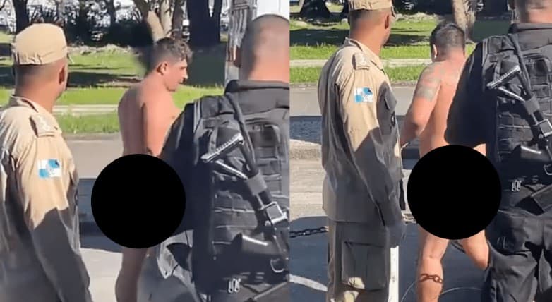 VÍDEOS: Homem para o trânsito no RJ após enfiar marcha no próprio ânus e objeto quebrar