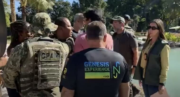 Pai de Neymar recebe voz de prisão durante ação de interdição de obra