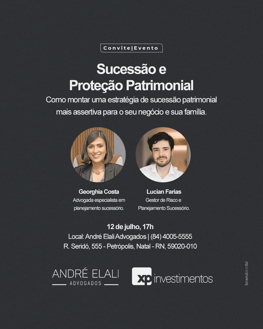 Evento em Natal mostrará como montar a melhor estratégia de sucessão e proteção patrimonial para seu negócio e sua família