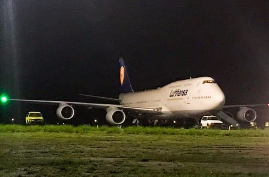 Jumbo 747 da Lufthansa fez pouso de emergência em Natal por causa de passageiro que sofreu parada cardiorrespiratória