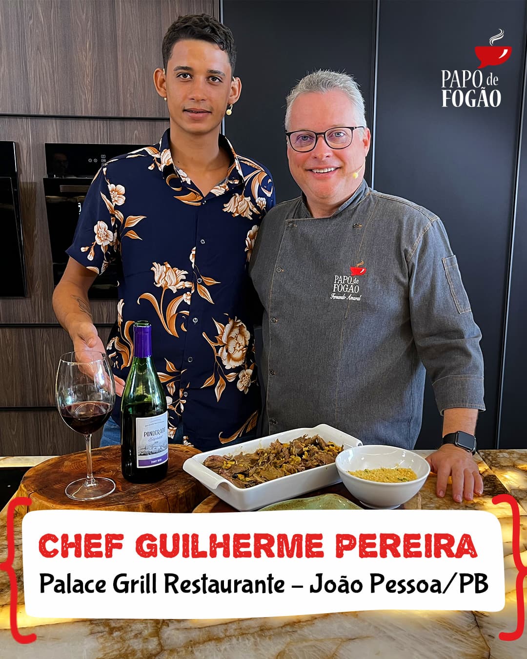 PAPO DE FOGÃO: Pernil de cabrito e salmão grelhado ao molho de ervas. Bora aprender a fazer essas delícias?