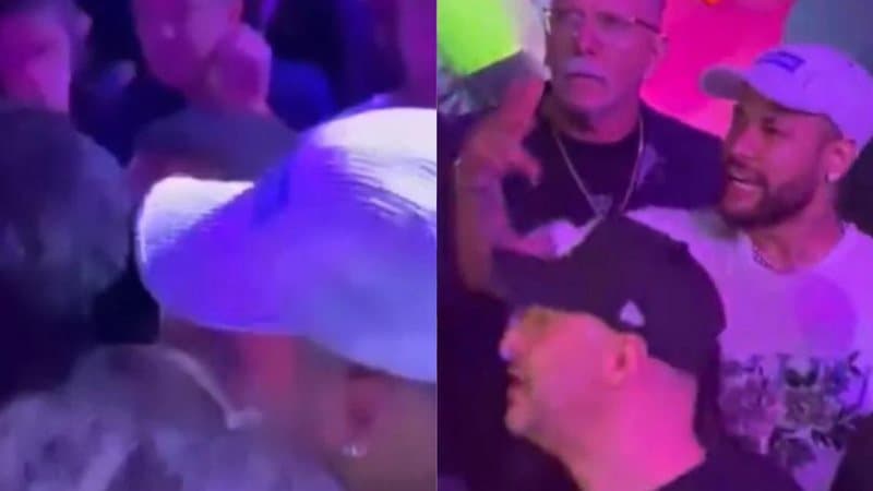 VÍDEO: PEGOU AR: Neymar parte para briga com homem e causa confusão em festa