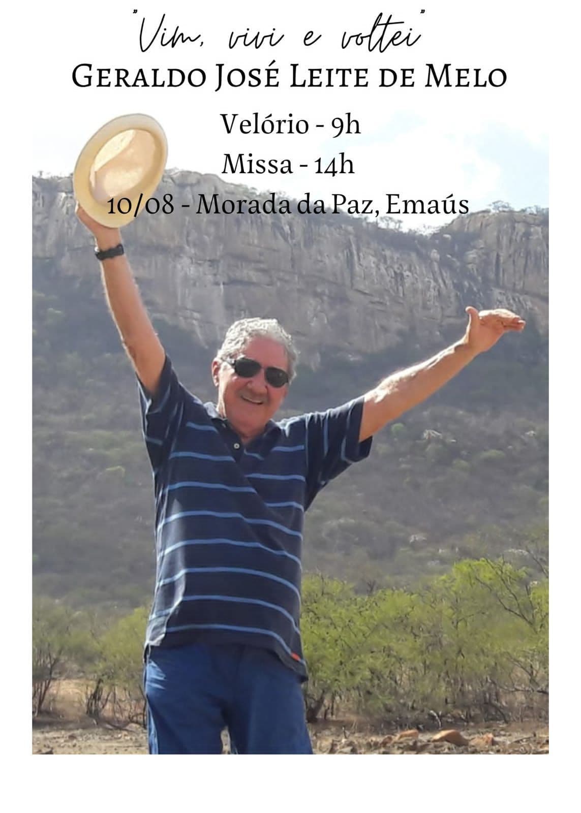 Morre Geraldo José Leite de Melo, aos 79 anos
