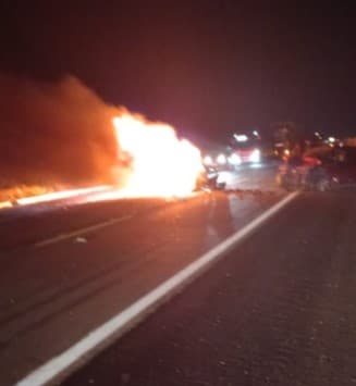 VÍDEO: Vítima de acidente morre carbonizada na BR-304, próximo a Angicos