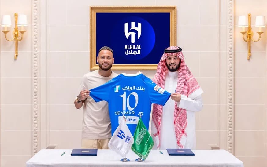"Sempre quis ser um jogador global e me testar com novos desafios", diz Neymar após ser apresentado pelo Al-Hilal da Arábia Saudita