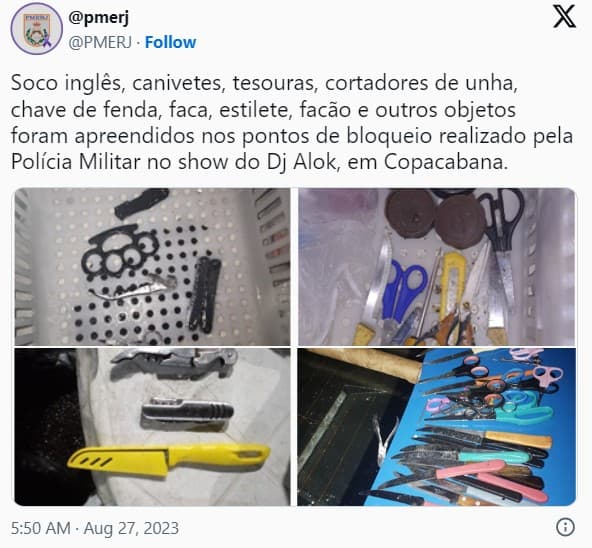 Show de Alok em Copacabana tem série de arrastões e furtos; cerca de 500 pessoas foram apreendidas