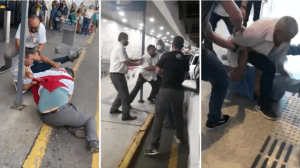VÍDEO: Disputa por clientes gera brigas entre taxistas e motoristas de app no Aeroporto de Fortaleza