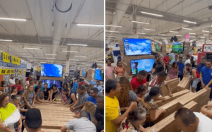 VÍDEO: Hipermercado gera tumulto após locutor anunciar TV a R$ 105 em Goiânia