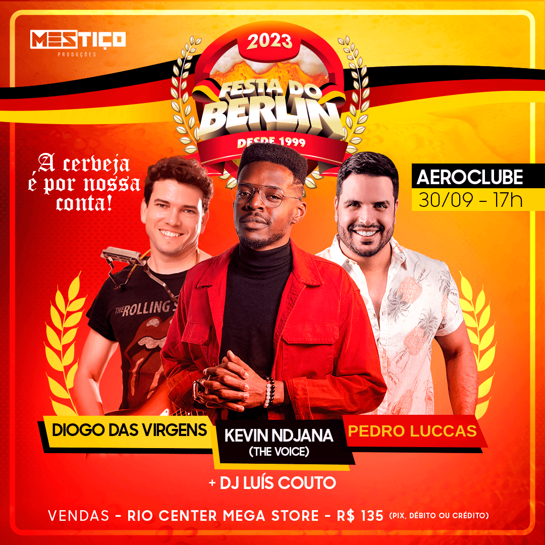 É sábado! Festa do Berlin terá culinária alemã, Spaten liberada e muita animação no Aeroclube