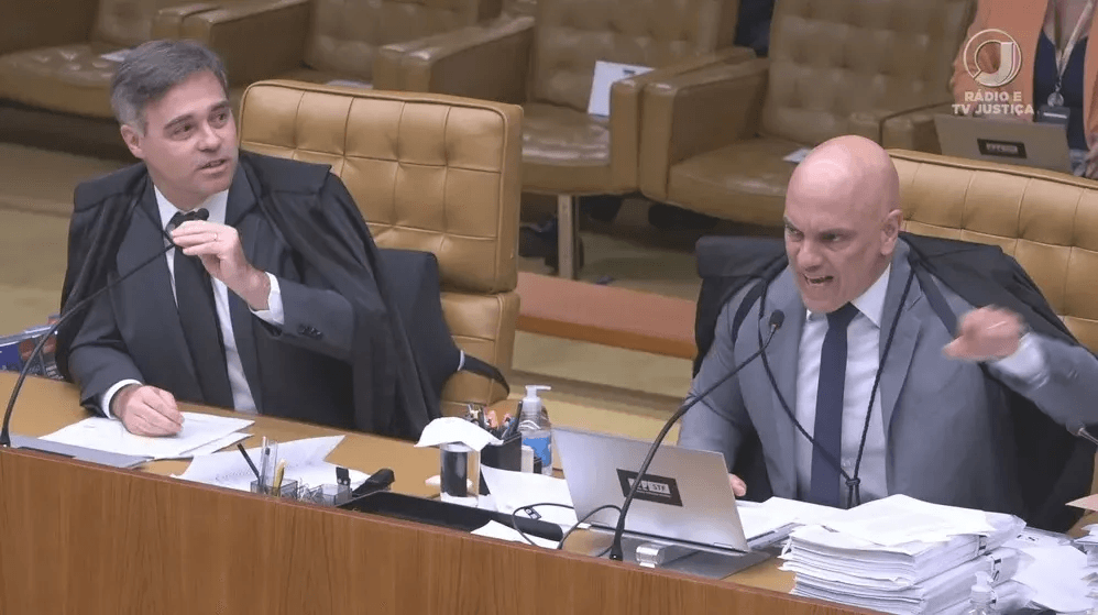 VÍDEO: FOGO NO PARQUINHO: Moraes e Mendonça batem boca sobre atuação do Ministério da Justiça no dia 8 de janeiro