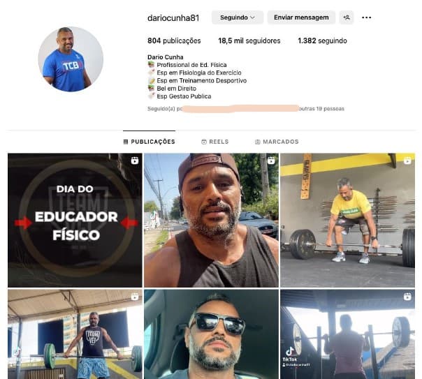Personal trainer acusado de pedofilia desativa perfil no Instagram após caso vir à tona