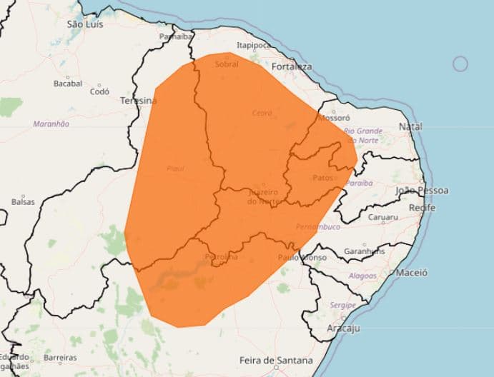 Cidade do RN que será visitada por Lula está em alerta de perigo por baixa umidade; confira os outros 66 municípios