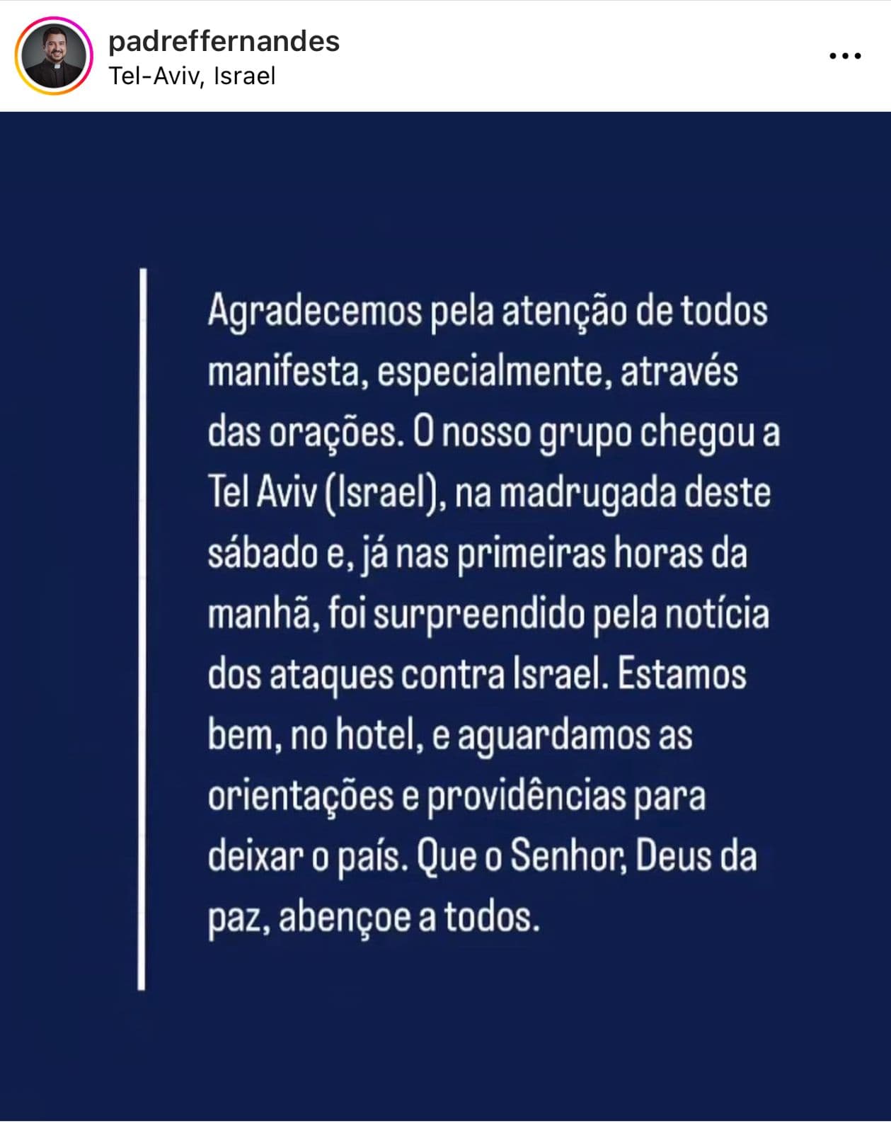 ISRAEL: Grupo potiguar aguarda orientações para deixar o país