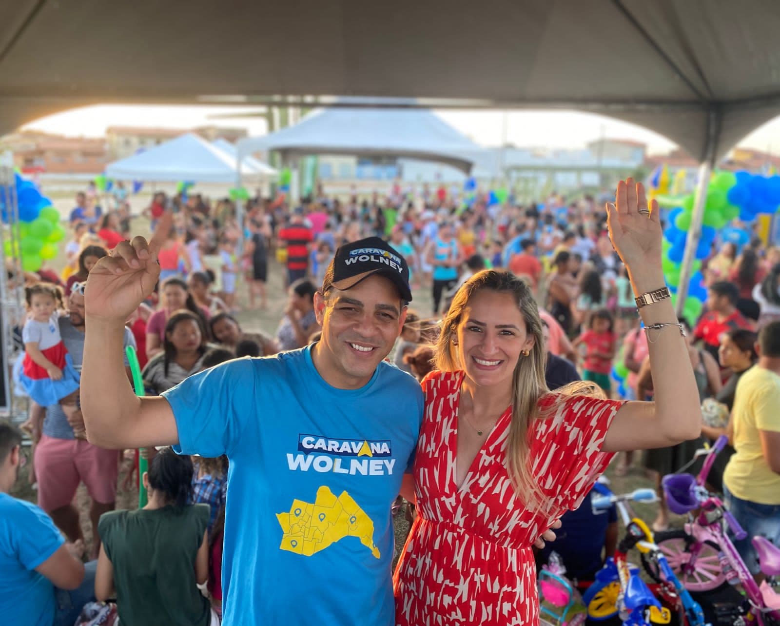 Wolney França leva diversão para criançada com ação social no bairro de Nova Esperança