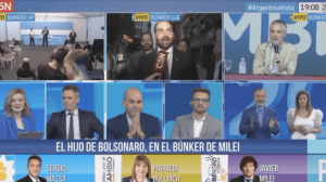 VÍDEO: Eduardo Bolsonaro é cortado de TV argentina após defesa a armas