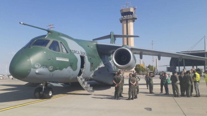 Terceiro avião da FAB para repatriar brasileiros de Israel pousa em Tel Aviv