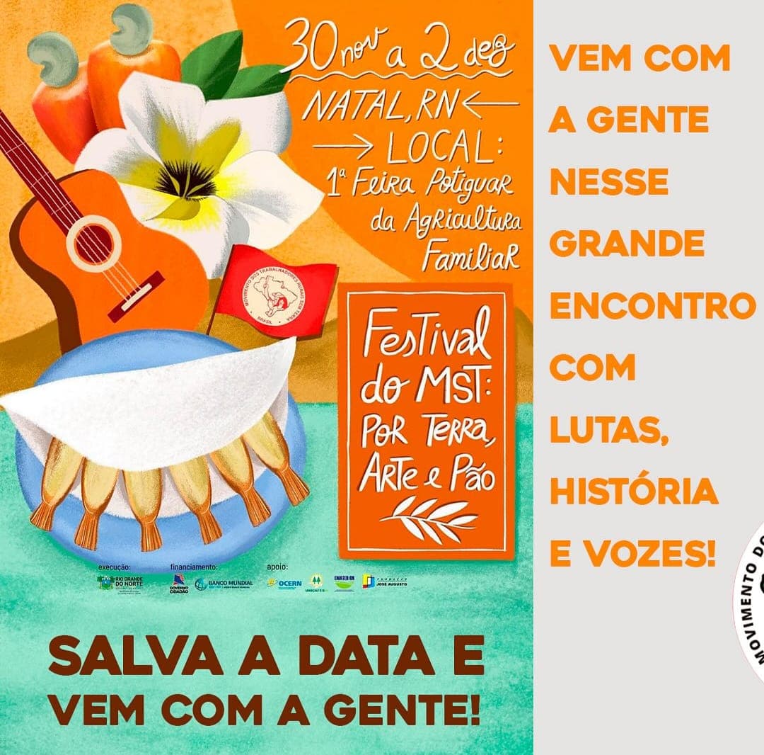 Governo do RN realiza feira de agricultura familiar com apoio para o ‘Festival MST:  por terra, arte e pão'