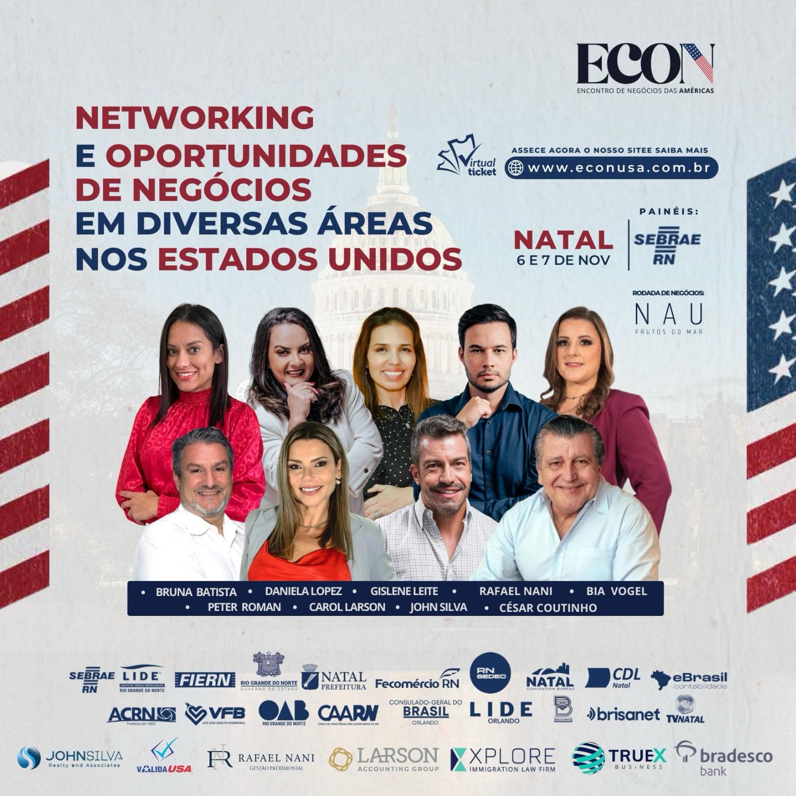 Sebrae/RN recebe o Encontro de Negócios das Américas (ECON 2023)