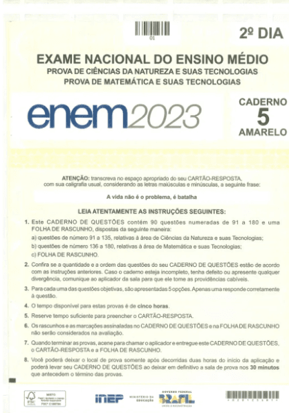 Natal tem caso de vazamento da prova do Enem