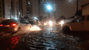 Natal tem acúmulo de 140 milímetros de chuvas em 24h