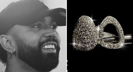 Gabigol entra na onda e ostenta joia de diamantes nos dentes que custa a partir de R$ 3.000