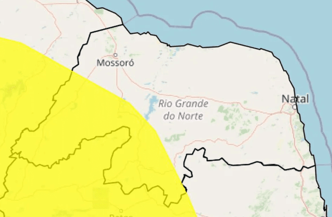 Inmet alerta para baixa umidade em 65 cidades do RN; veja lista
