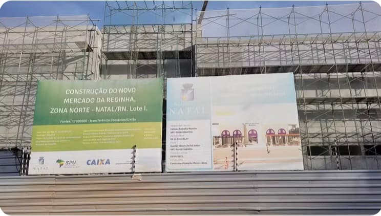 Previsto para ser entregue em 2023, Mercado da Redinha tem prazo adiado para ser concluído até abril