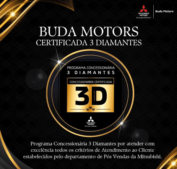 Buda Motors conquista o 2º lugar no Nordeste entre as concessionárias Mitsubishi