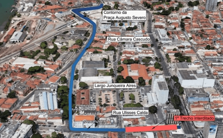 Trecho da rua Ulisses Caldas terá trânsito alterado a partir desta segunda-feira (29)