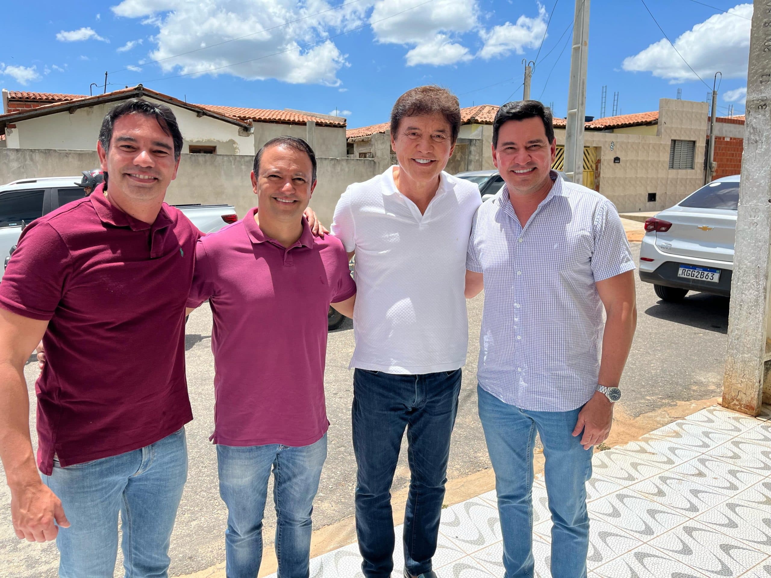 Em Assu, Robinson Faria fecha parceria com grupo de George e Soares e Dr. Gustavo