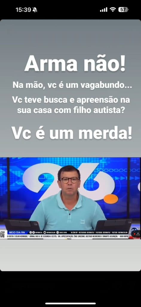 NÃO PARA DE AMEAÇAR: BG é alvo o tempo todo do Empresário Fabiano Galvão, famoso por confusões e processos na Justiça