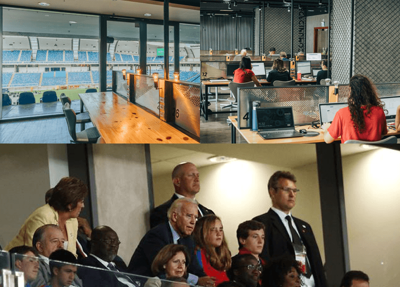 Camarote da Arena das Dunas que recebeu Joe Biden na COPA 2014 é hoje um Coworking para profissionais, empresas e empreendedores
