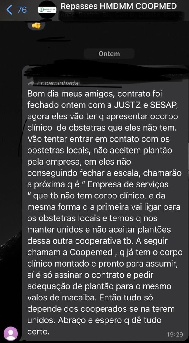 ÉTICA: Não tem limites para COOPEMED