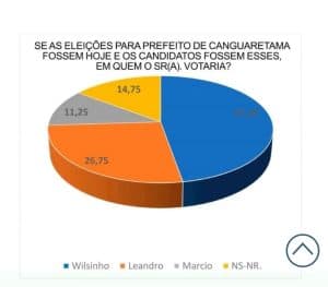 Wilsinho lidera pesquisa de intenção de votos em Canguaretama