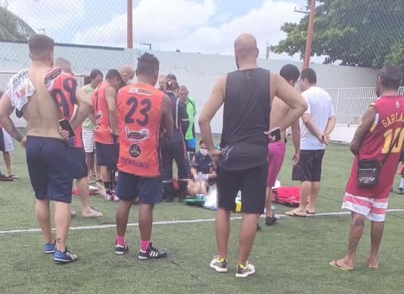 Homem sofre infarto e morre durante jogo de futebol na Zona Norte de Natal