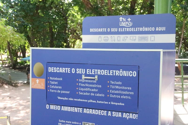 Sede do Idema é ponto de coleta de lixo eletroeletrônicos