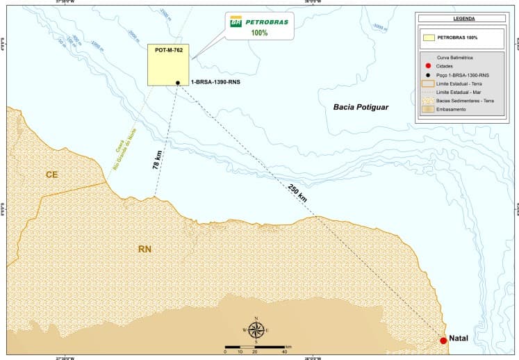 Petrobras anuncia descoberta de petróleo em águas ultra profundas da Bacia Potiguar