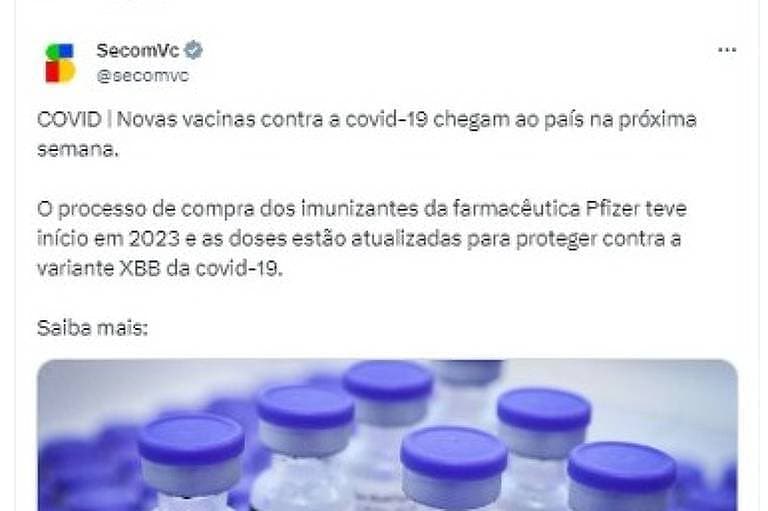 Governo Lula chegou a anunciar aquisição de vacinas da Covid, mas depois apagou publicação; imunizantes ainda não foram comprados
